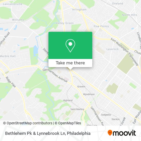 Mapa de Bethlehem Pk & Lynnebrook Ln