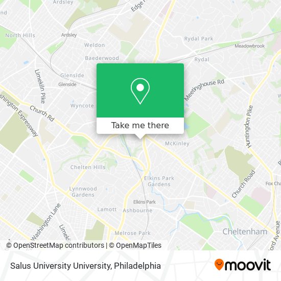 Mapa de Salus University University
