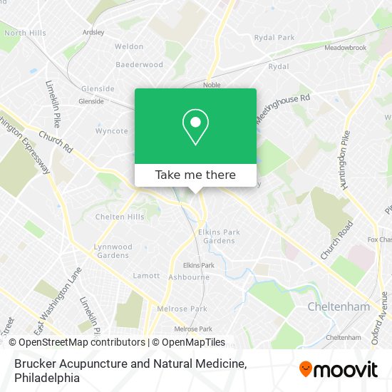Brucker Acupuncture and Natural Medicine map