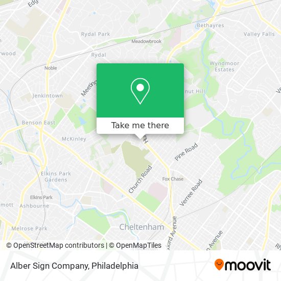 Alber Sign Company map