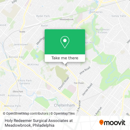 Holy Redeemer Surgical Associates at Meadowbrook map