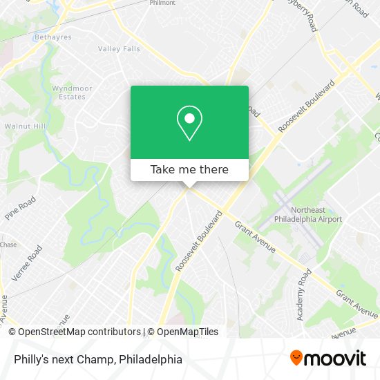 Mapa de Philly's next Champ