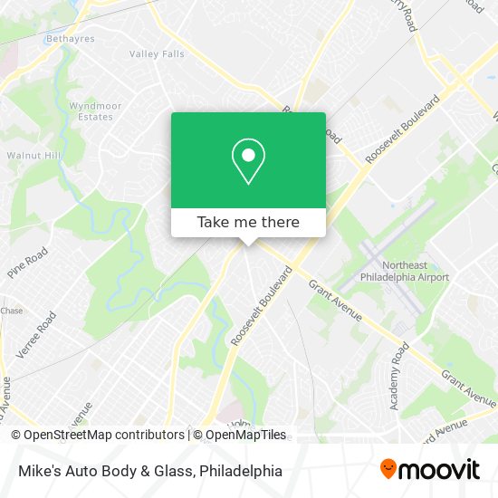 Mapa de Mike's Auto Body & Glass