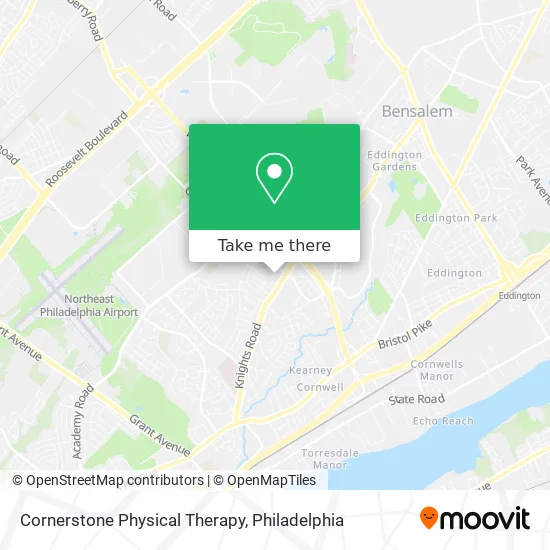 Cornerstone Physical Therapy map
