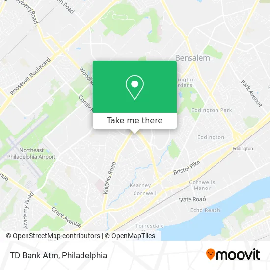 TD Bank Atm map