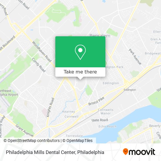 Philadelphia Mills Dental Center map
