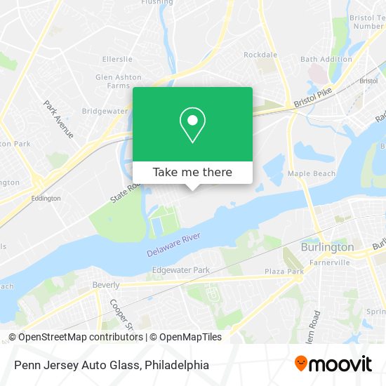 Penn Jersey Auto Glass map