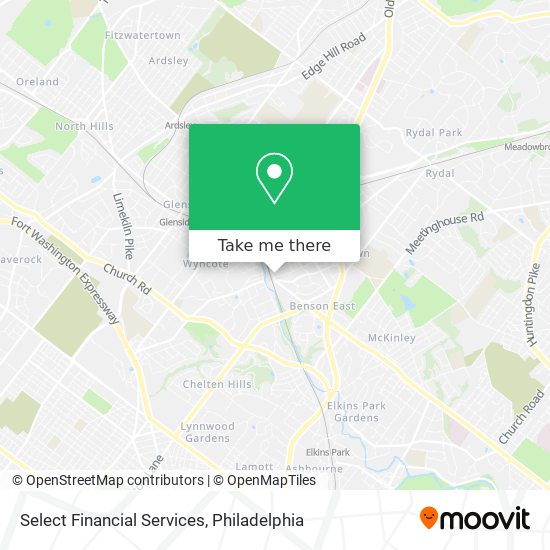 Select Financial Services map