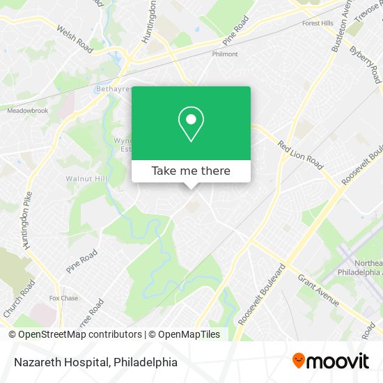 Nazareth Hospital map