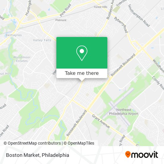 Boston Market map