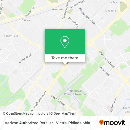 Mapa de Verizon Authorized Retailer - Victra