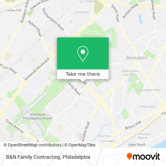 B&N Family Contracting map