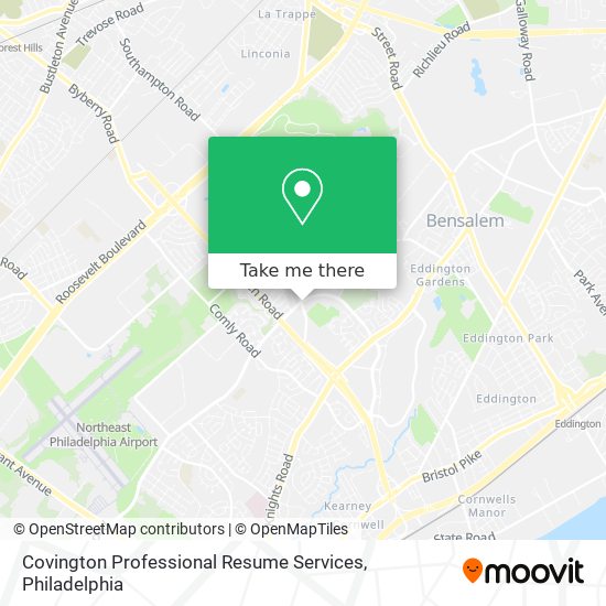 Mapa de Covington Professional Resume Services