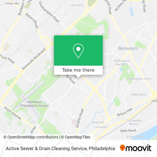 Active Sewer & Drain Cleaning Service map