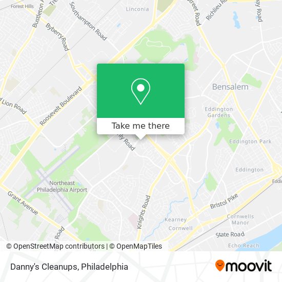 Danny's Cleanups map