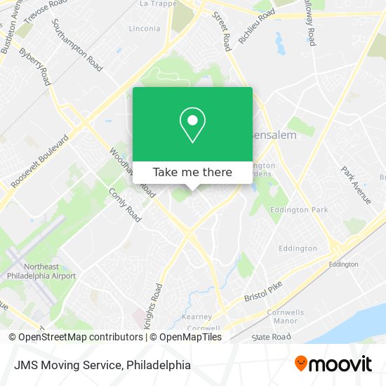 JMS Moving Service map