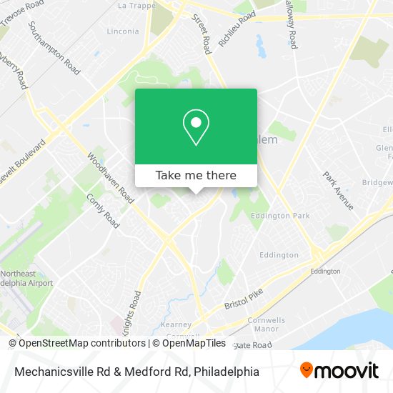 Mapa de Mechanicsville Rd & Medford Rd