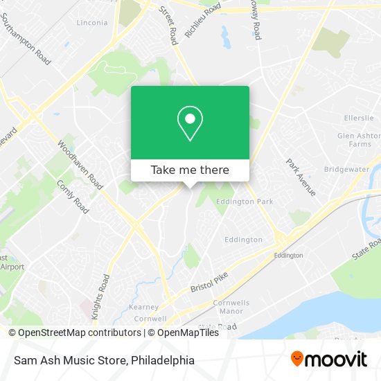 Sam Ash Music Store map