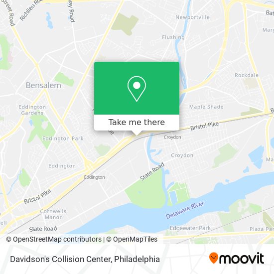 Mapa de Davidson's Collision Center