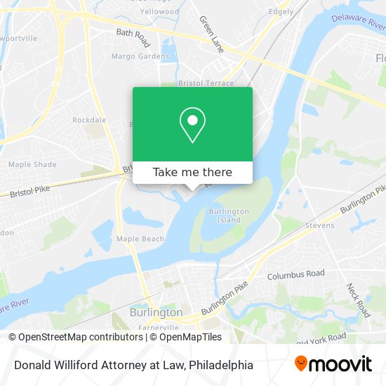 Mapa de Donald Williford Attorney at Law