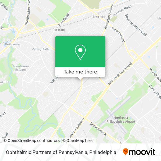 Ophthalmic Partners of Pennsylvania map