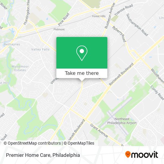 Premier Home Care map