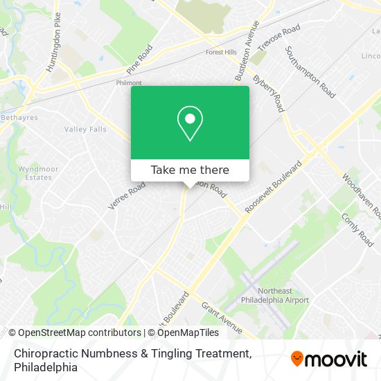 Chiropractic Numbness & Tingling Treatment map