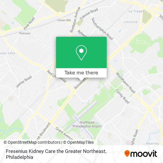 Fresenius Kidney Care the Greater Northeast map