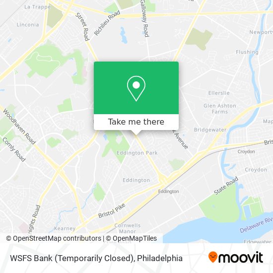 WSFS Bank (Temporarily Closed) map