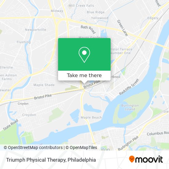 Triumph Physical Therapy map