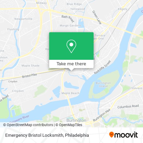 Emergency Bristol Locksmith map