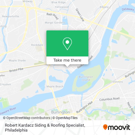 Robert Kardacz Siding & Roofing Specialist map