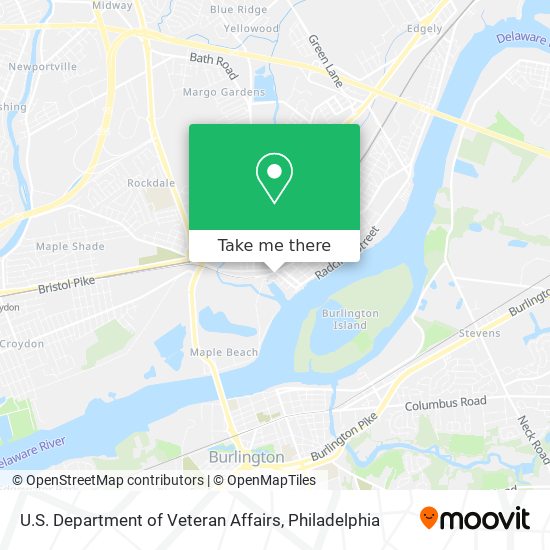 Mapa de U.S. Department of Veteran Affairs