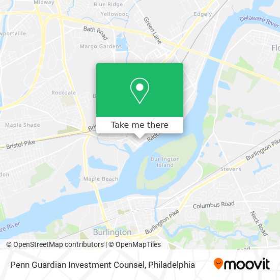 Penn Guardian Investment Counsel map