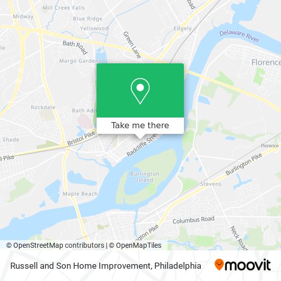 Russell and Son Home Improvement map