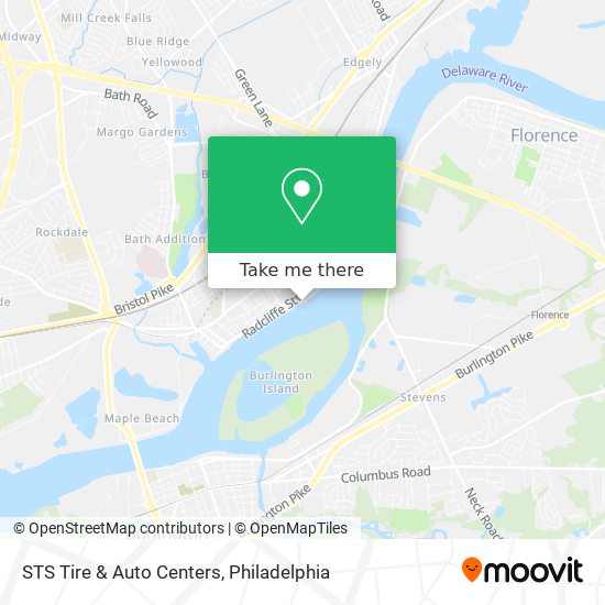 STS Tire & Auto Centers map