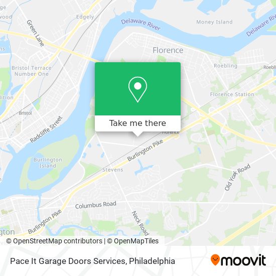 Pace It Garage Doors Services map