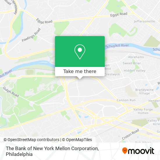 Mapa de The Bank of New York Mellon Corporation