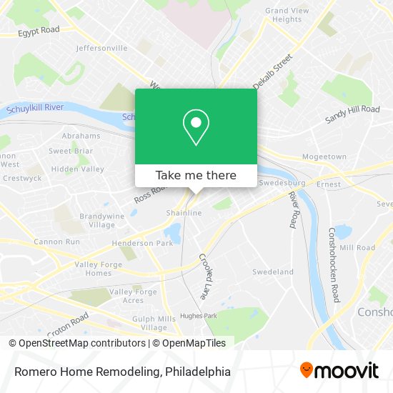 Romero Home Remodeling map