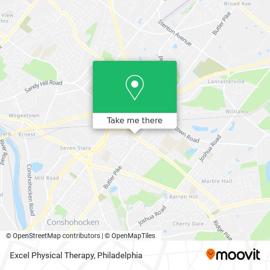 Excel Physical Therapy map