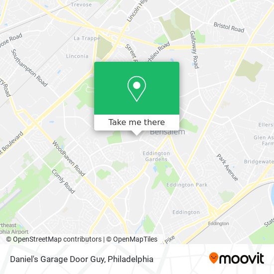 Daniel's Garage Door Guy map