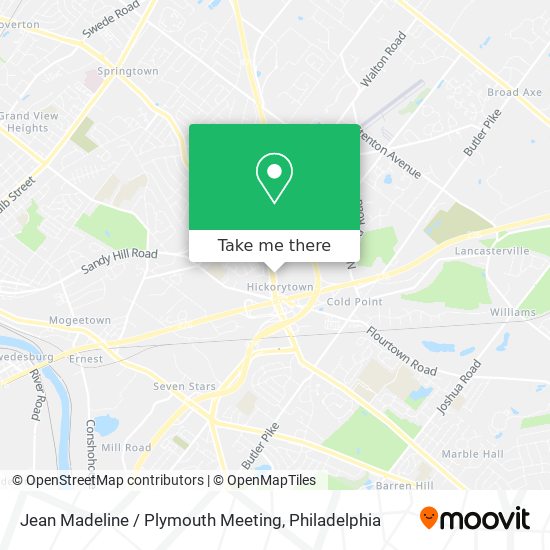 Mapa de Jean Madeline / Plymouth Meeting