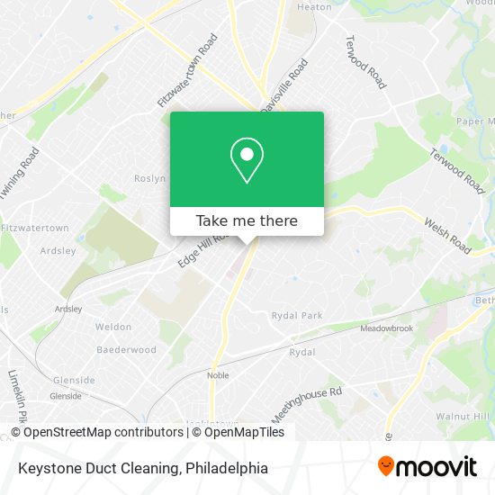 Keystone Duct Cleaning map