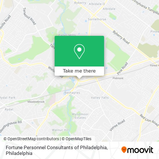 Mapa de Fortune Personnel Consultants of Philadelphia