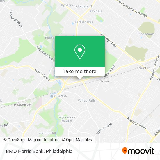 BMO Harris Bank map