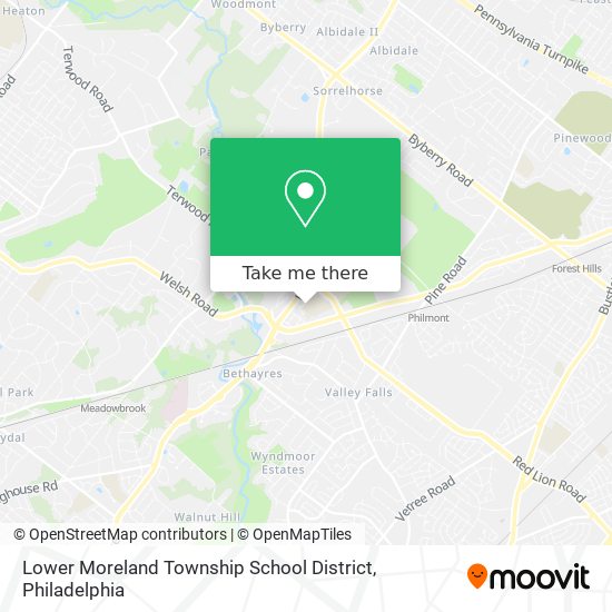 Mapa de Lower Moreland Township School District
