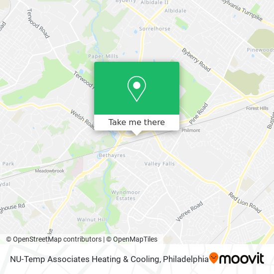 NU-Temp Associates Heating & Cooling map