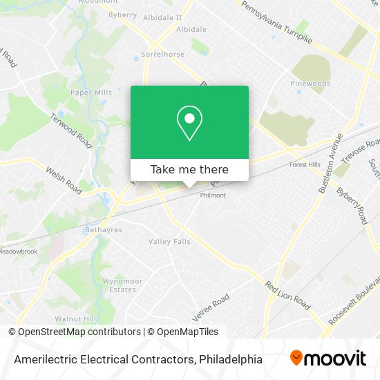 Amerilectric Electrical Contractors map