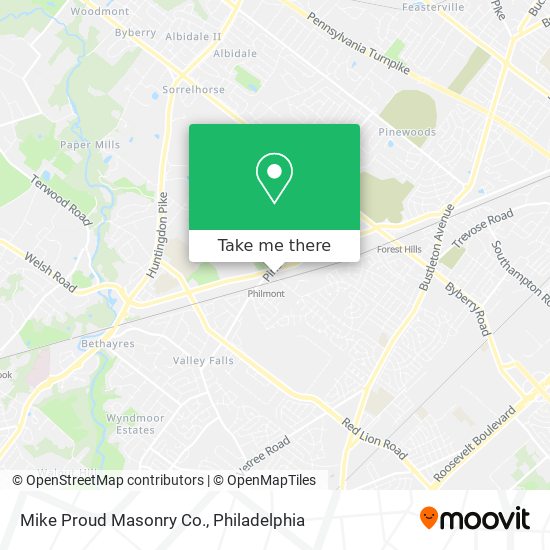 Mike Proud Masonry Co. map