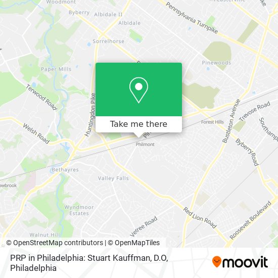 PRP in Philadelphia: Stuart Kauffman, D.O map